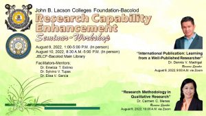 JB Faculty and staff researchers participate in the 2022-2023 Research Capability Enhancement Webinar and Writeshop