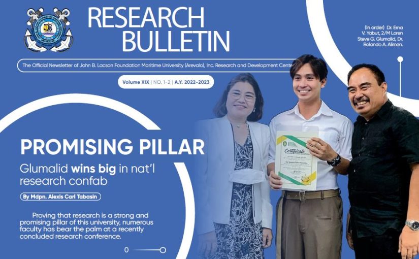 JBLFMU AREVALO Research Bulletin (Volume XIX | NO. 1-2 | A.Y. 2022-2023)