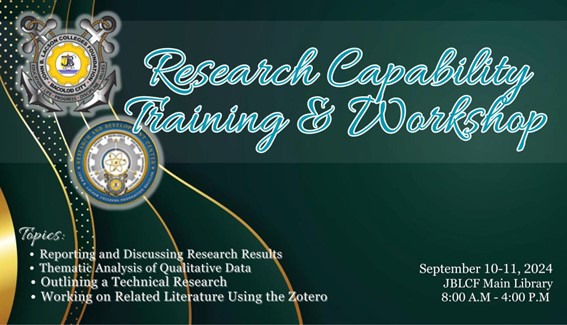 Empowering Research Excellence: JBLCF-Bacolod Hosts Successful Research Capability Training Workshop